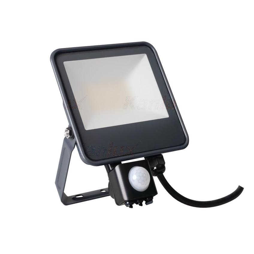 Projektor LED z czujnikiem ruchu PIR IQ-LED FL-10W-NW-SE 1200lm 4000K barwa neutralna IP44 czarny 33885 KANLUX