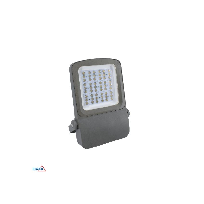 NAŚWIETLACZ LED CAMPUS 150W 4000K 22500lm IP66 90X90 SZARY C66-LFC-150DG-4K-9090 BEMKO