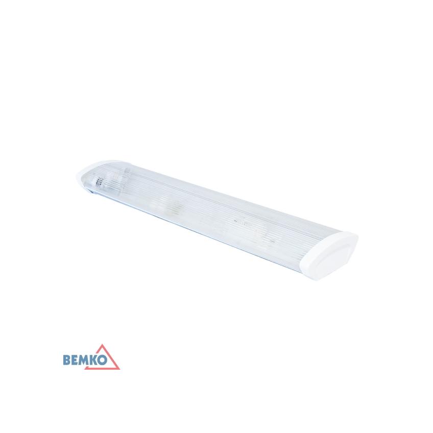 Oprawa nasufitow kloszowa ALIT XP7 pod 2 świetlówki LED G13 T8 1200mm IP20 PC-CLEAR C184-E-XP7236KP-PC BEMKO