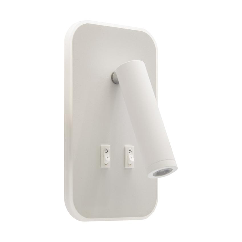 Lampka kinkiet LED 6+3W 2w1 hotel sypialnia 03723 IDEUS