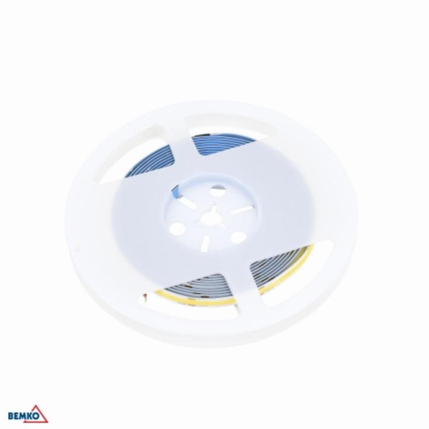 TAŚMA LED PREMIUM 24V DC COB 2400LED/5M 10W/1m IP20 3LATA GW. BIAŁA ZIMNA D87-LS-COB-2400-IP20-ACW-24V BEMKO