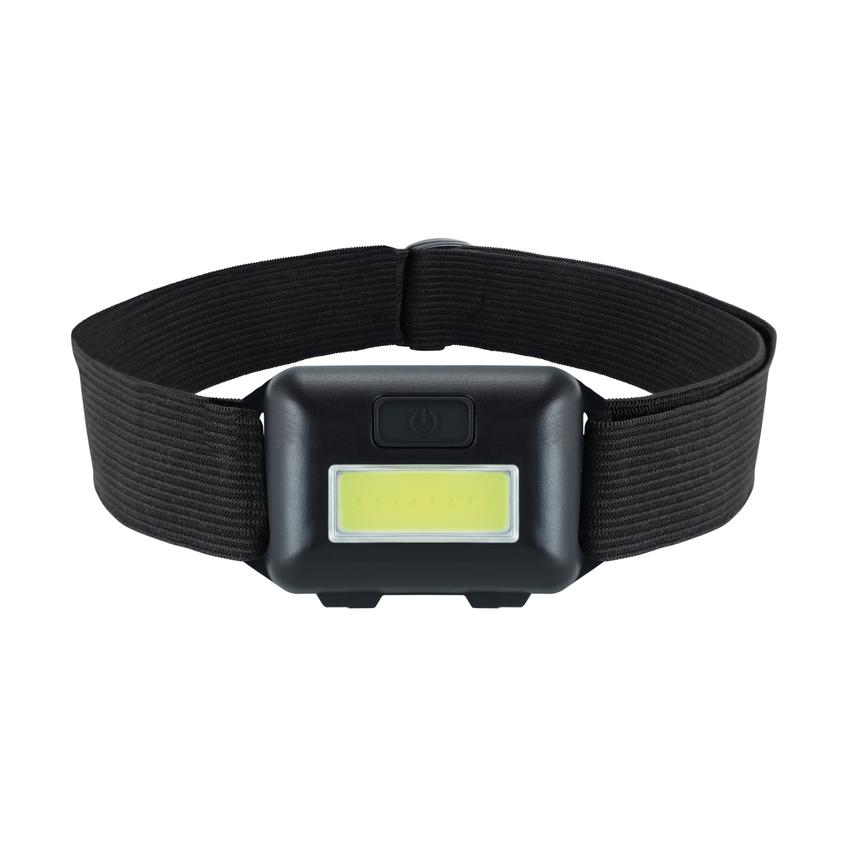 Latarka czołowa czołówka PIN LED 1W 100lm 6500K b. zimna 3xAAA czarny 100%-> 50%-> stroboskop 04833 IDEUS