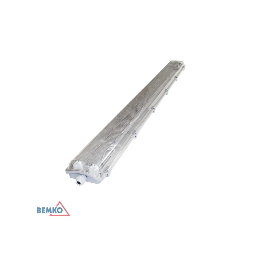 Oprawa hermetyczna E-OHL 2xT8 pod 2 świetlówki LED 1200mm PC IP65 C14-E-OHL-120-2KP S-C14-E-OHL-120-2KP BEMKO