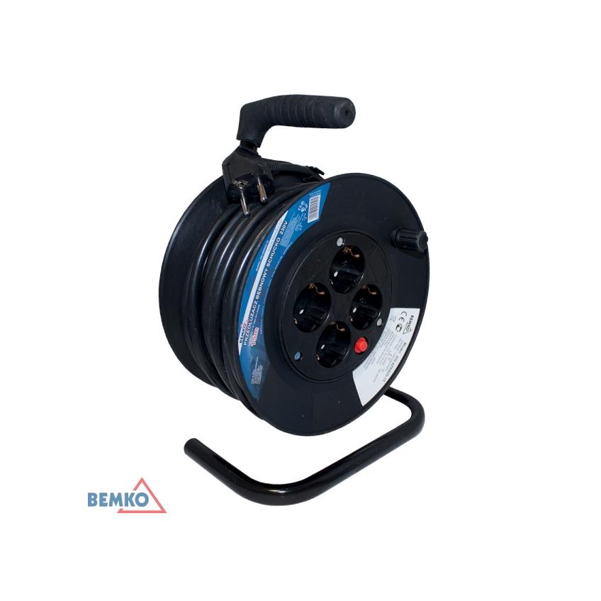 PRZEDŁUŻACZ BĘBNOWY SCHUKO 4 GN. + 0 25m 3x1,5mm2 B16-DG-4ZRS05-25 BEMKO