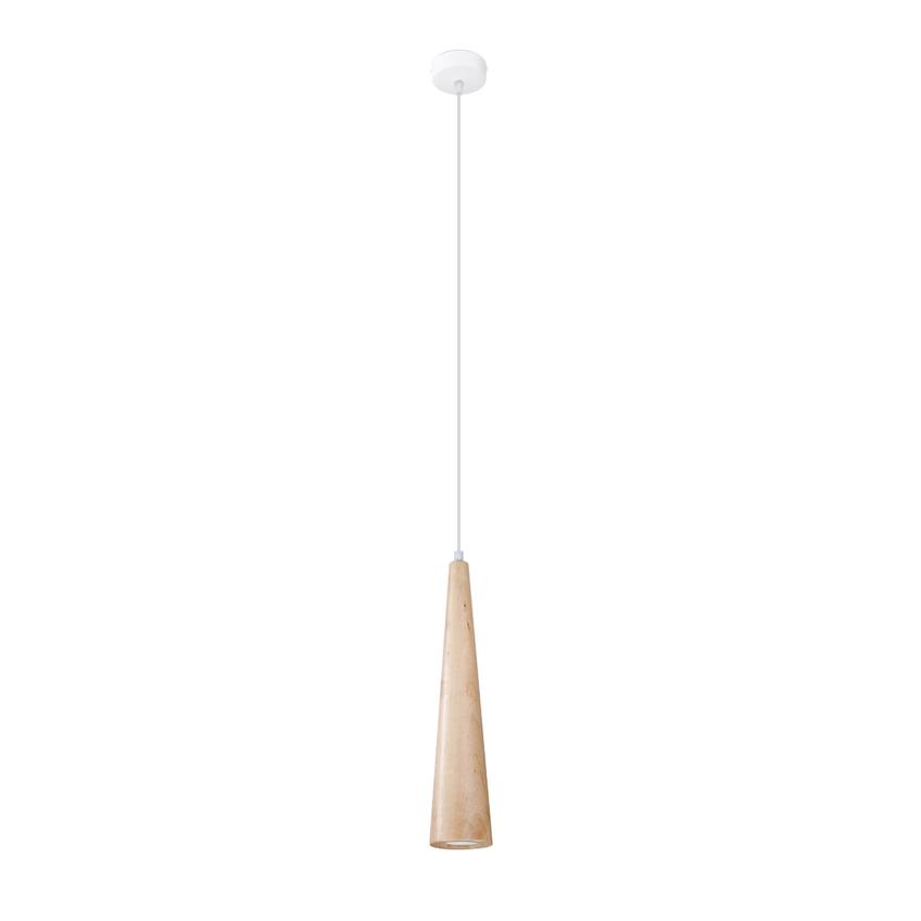 Sollux Lampa wisząca SULA 1 naturalne drewno SL.1100