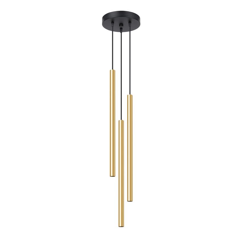 Sollux Lampa Wisząca PASTELO 3P złoty połysk SL.1197