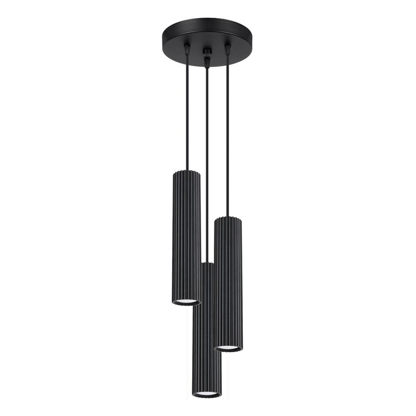 Sollux Lampa wisząca KARBON 3P czarny SL.1576