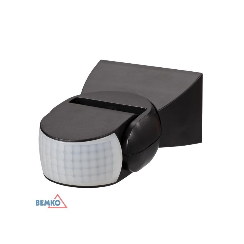 CZUJNIK RUCHU 1200W 180* IP65 CZARNY B50-SES15BL BEMKO