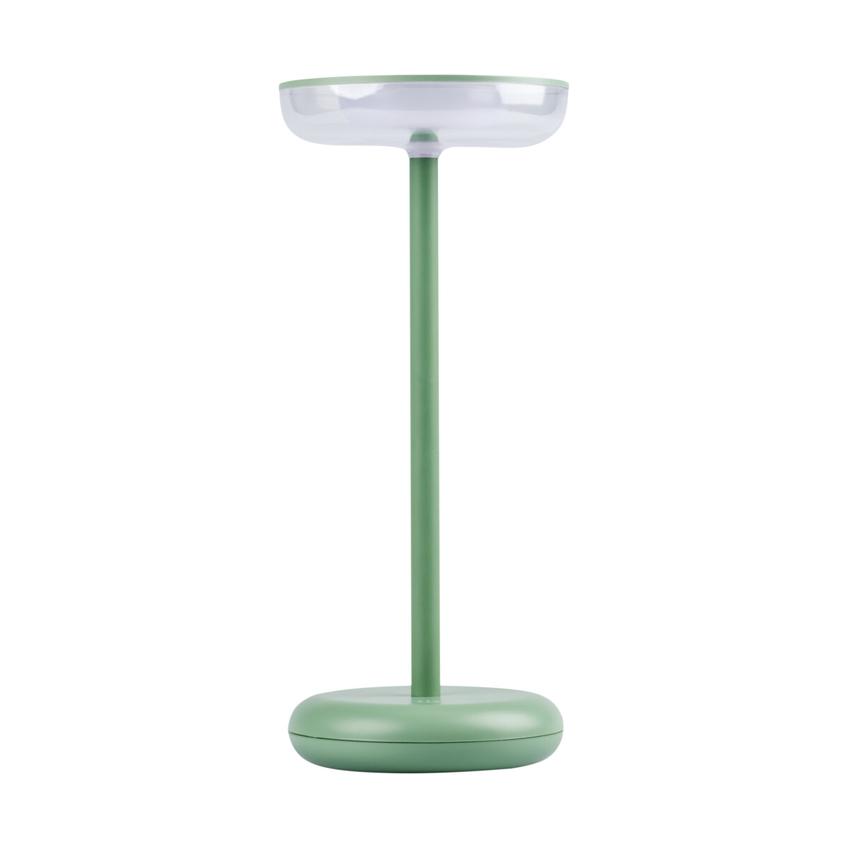 FLUXY LED IP44 GN Lampka stołowa bezprzewodowa FLUXY LED IP44 GN barwa ciepłobiała 3000K max 82Lm ko 37313 KANLUX