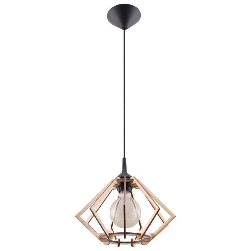 Sollux Lampa wisząca POMPELMO naturalne drewno SL.0393