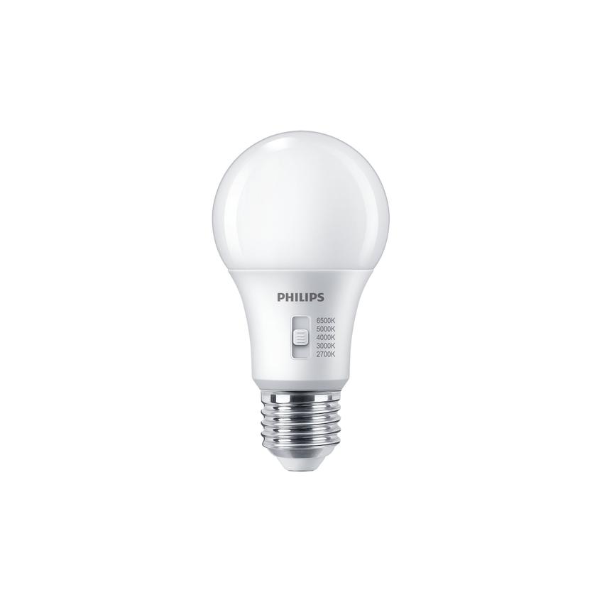Żarówka LED ściemnialna 8W=60W 806lm 2700/3000/4000/5000/6500K kulka 8-60W A60 E27 5CCT Plastik mato 9,29004E+11 PHILIPS