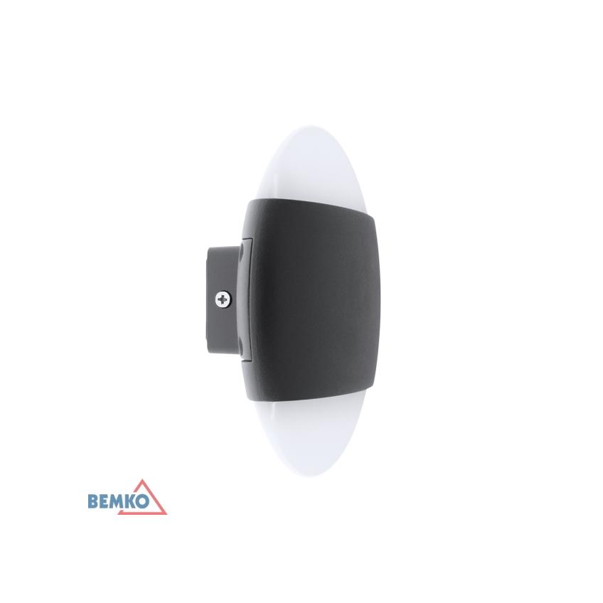 OPRAWA ELEWACYJNA VALANT 10W 3000K 800LM IP65 160X56MM OKRAGŁA GRAFIT C25-EL1-O-010GR-3K BEMKO