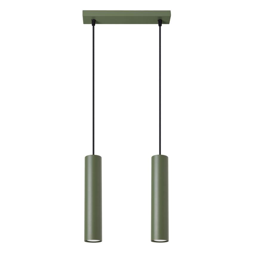 Sollux Lampa wisząca LAGOS 2 zielona oliwka SL.1485
