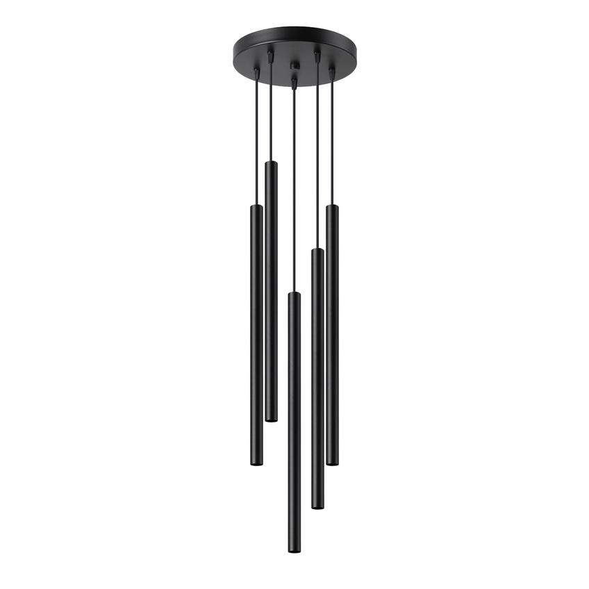 Sollux Lampa wisząca PASTELO 5P czarna SL.1176