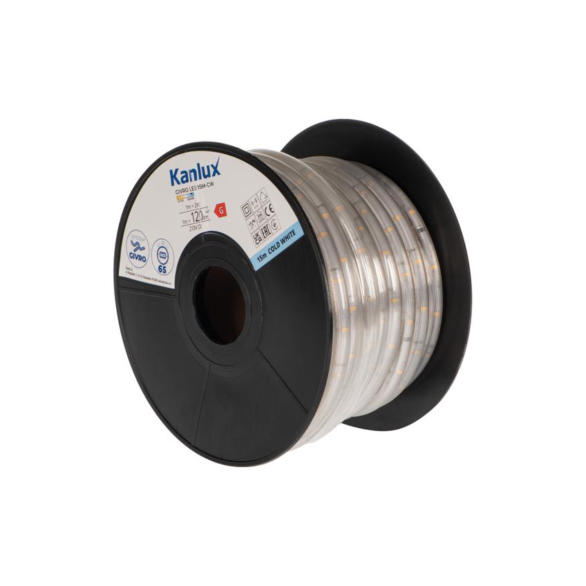 GIVRO LED 15M-CW Wąż LED rolka 15m 210 DC GIVRO LED 15M-CW barwa chłodnobiała 6500K 1m = 120Lm KANLU 38578 KANLUX