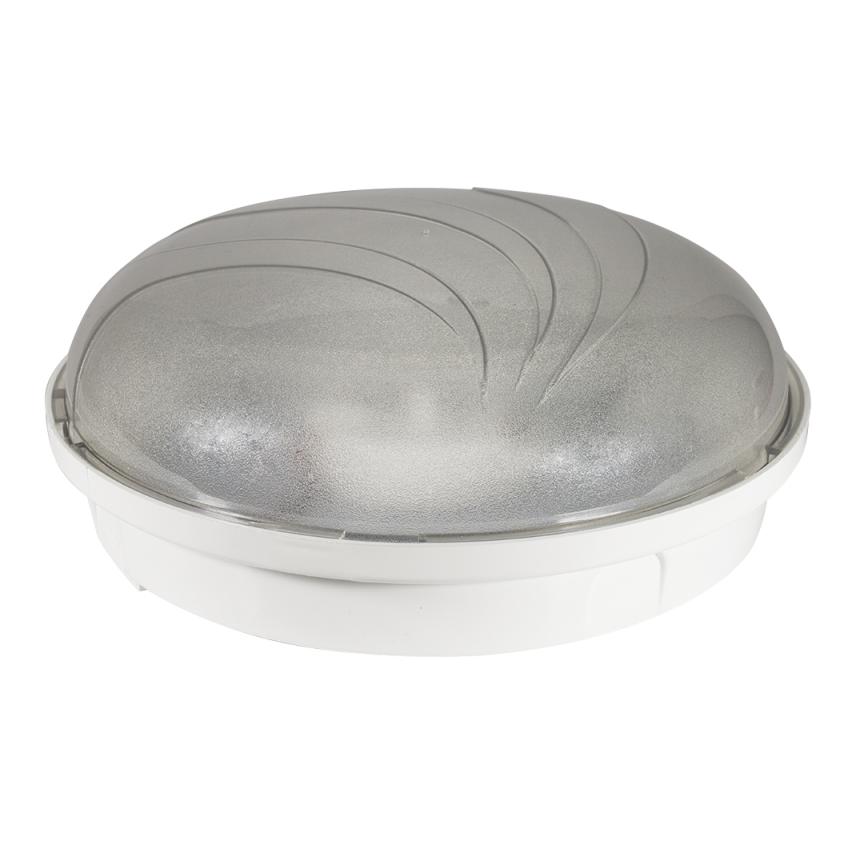 Oprawa ośw. PANDA okrągła duża LED 20W,biały pierścień,klosz przeźr,IP 65, odporna na UV,z czujn.ruc D.3175R-BN-20W PAWBOL