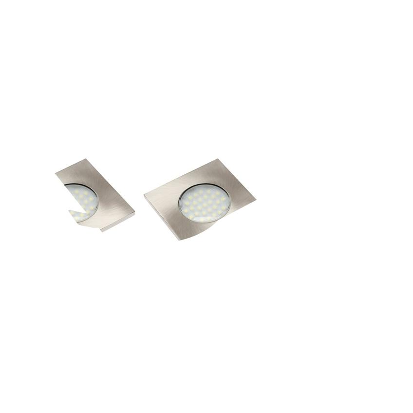 GTV ZESTAW LEDOWY MARBELLA PLUS, WPUSZCZANY, 3X KWADRAT 27 LED 3528SMD,AC 230V, 1.5W, 2700K LD-KWP27CB-53 GTV Poland