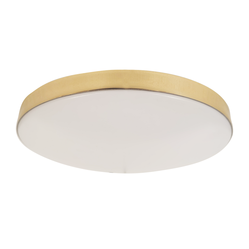 Lampa plafon sufitowy MAYA Led złoty 15W 33 cm biały klosz okrągły MILAGRO ML7790 Milagro
