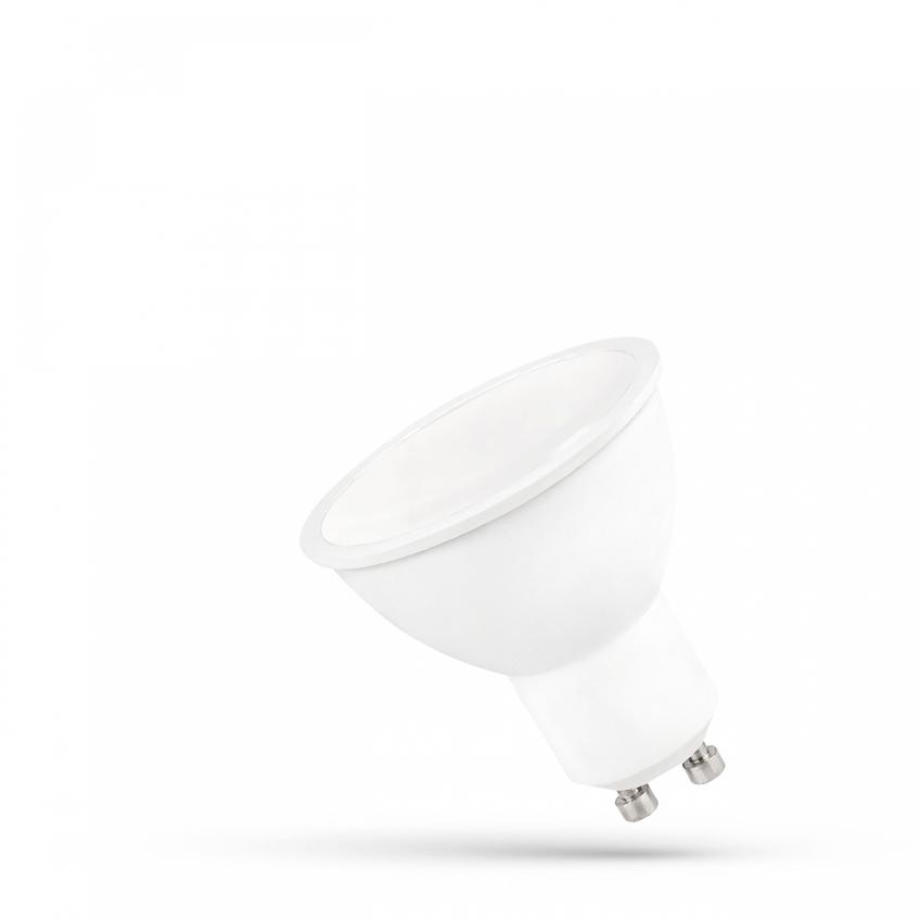 LED GU10 230V 9W SMD WW z MLECZNĄ SZYBKĄ białaSPECTRUM