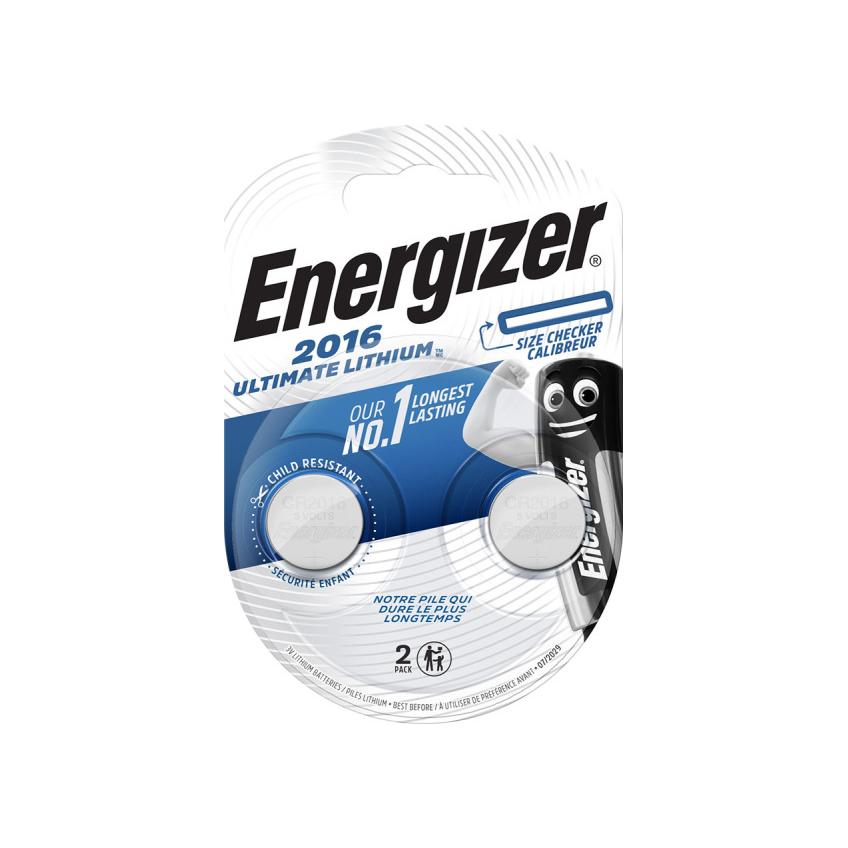 2x Bateria ENERGIZER CR2016 Ultimate Lithium 3V 7,6389E+12 SELVISTA