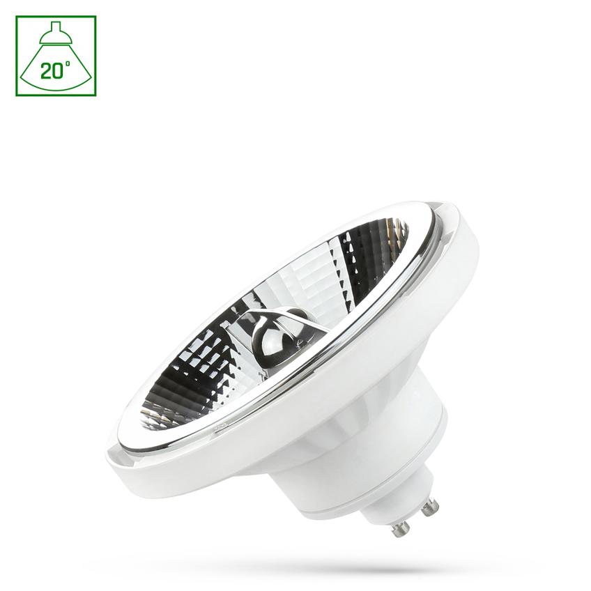 Żarówka LED ściemnialna AR111 GU10 230V 10W SMD 20ST NW b. neutralna BIAŁY Spectrum LED