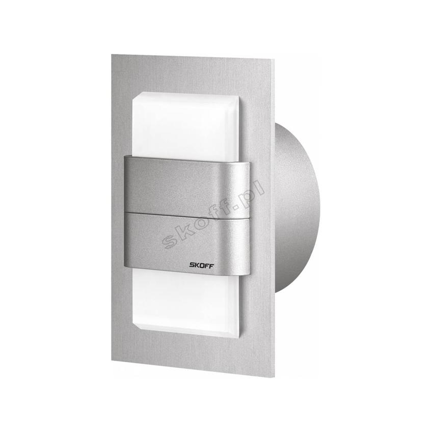 KINKIET DUO TANGO – G(alu) / W (biały) [obud. Aluminium] ML-TDK-G-W-1-PL-00-01 SKOFF
