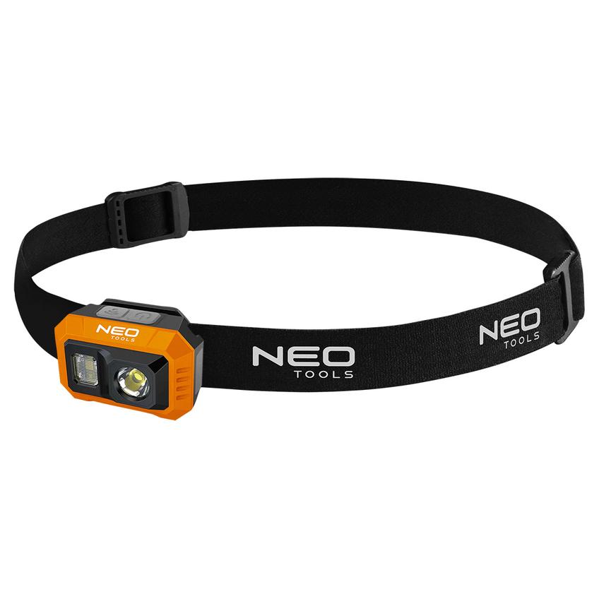 Latarka czołowa akumulatorowa 500 lm USB COB LED NEO TOOLS GTX 99-115 GTX Poland
