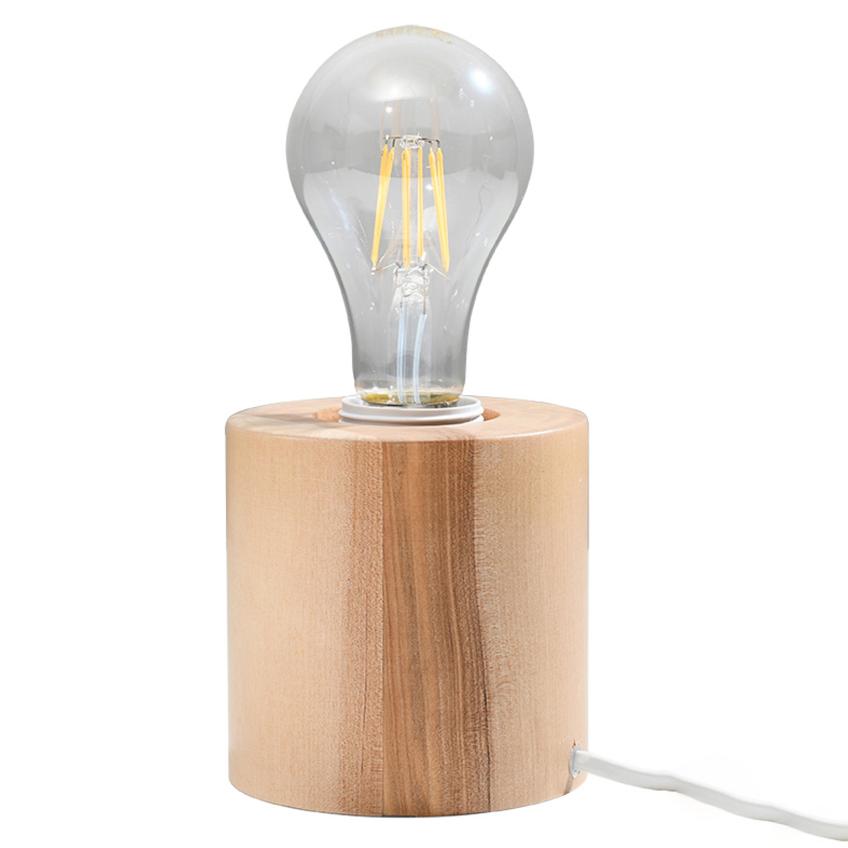 Sollux Lampa biurkowa SALGADO naturalne drewno SL.0674
