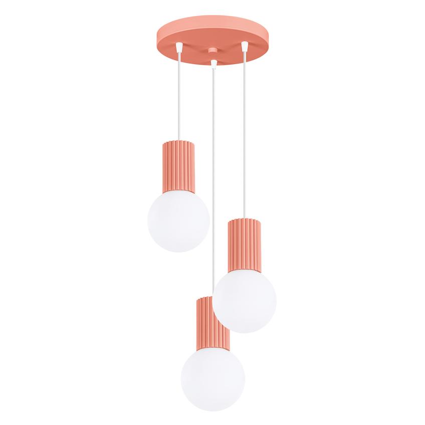Lampa wisząca HALO 3P brzoskwiniowa