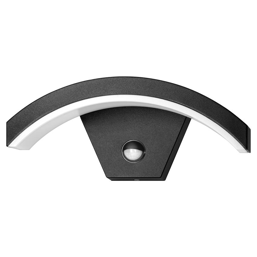 PILEA LED 9W, lampa ogrodowa z czujnikiem PIR, 700lm, IP54, 4000K, czarna AD-OP-6572BLPMR4 ORNO