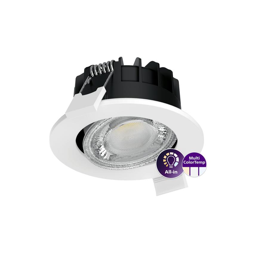 Oprawa sufitowa Downlight typu Spot LED 6W 550lm / all-in 2700/3000/4000K barwa neutralna ściemnialn 9,29003E+11 PHILIPS
