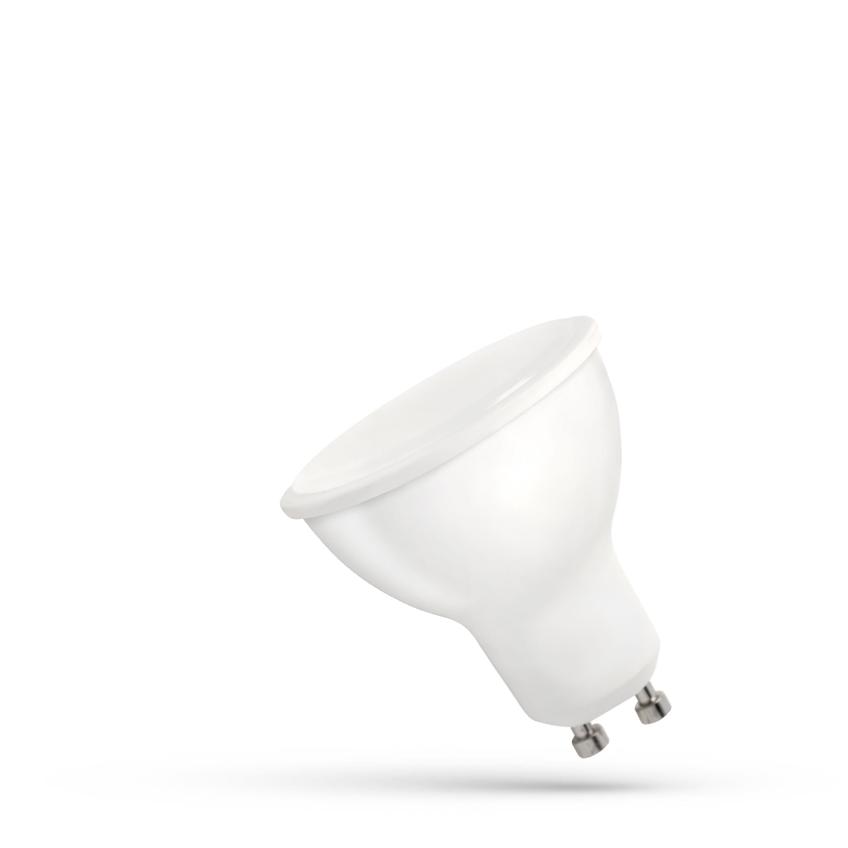 LED GU10 230V 10W SMD WW z mleczną szybką biała Spectrum
