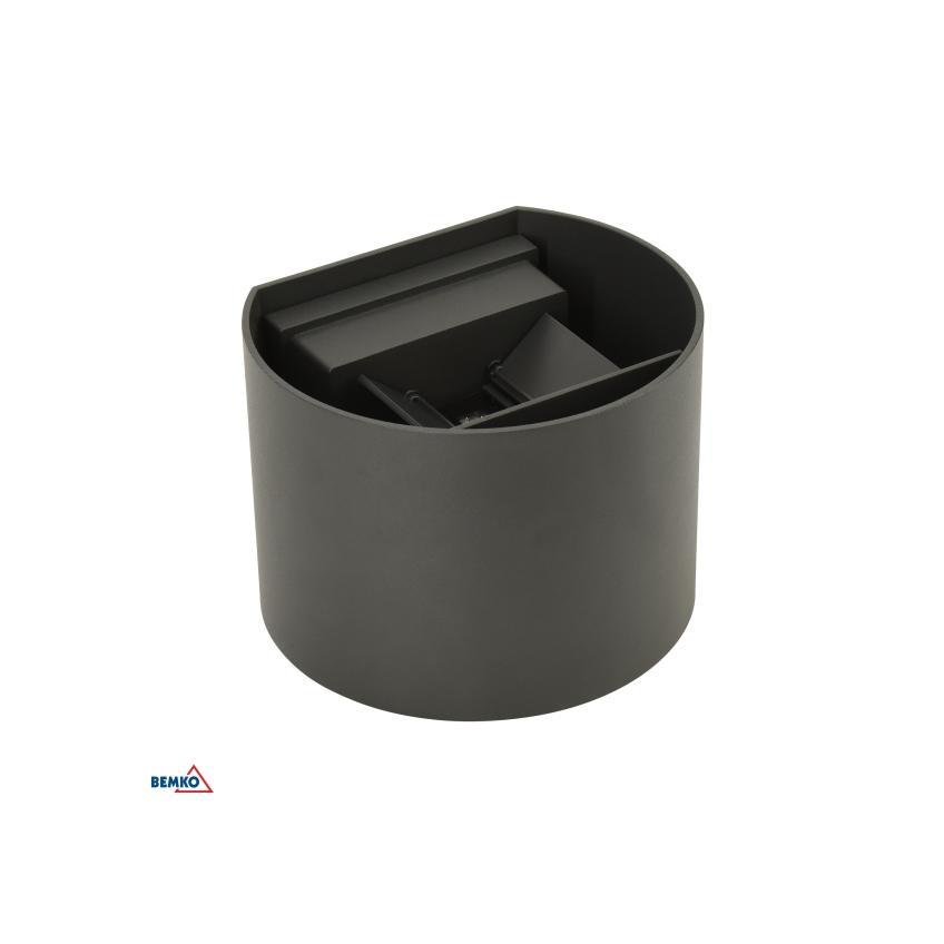 OPRAWA ELEWACYJNA VALIT 12W 4000K 1100LM IP65 100X110X130 OWALNA GRAFIT C25-EL2-KR-205GR-4K BEMKO