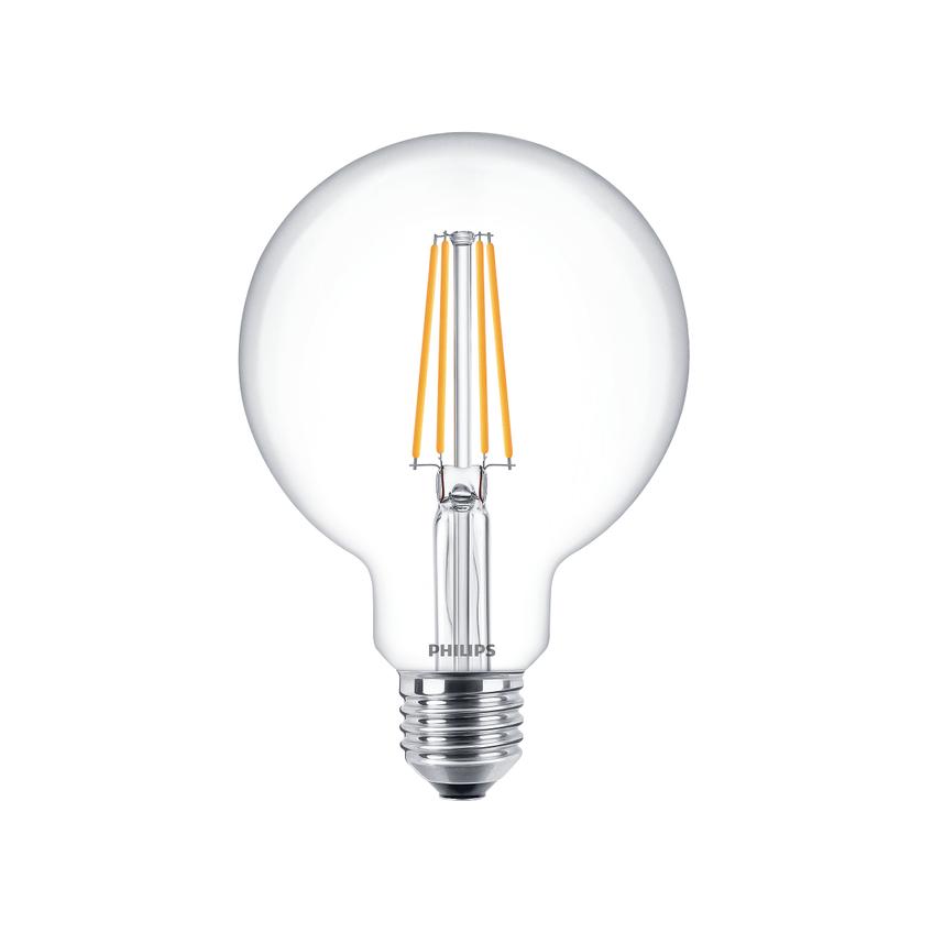 Żarówka LED 7W=60W 806lm 2700K barwa ciepła kulka 7-60W E27 G93 827 Szkło przezroczyste 9,29001E+11 PHILIPS
