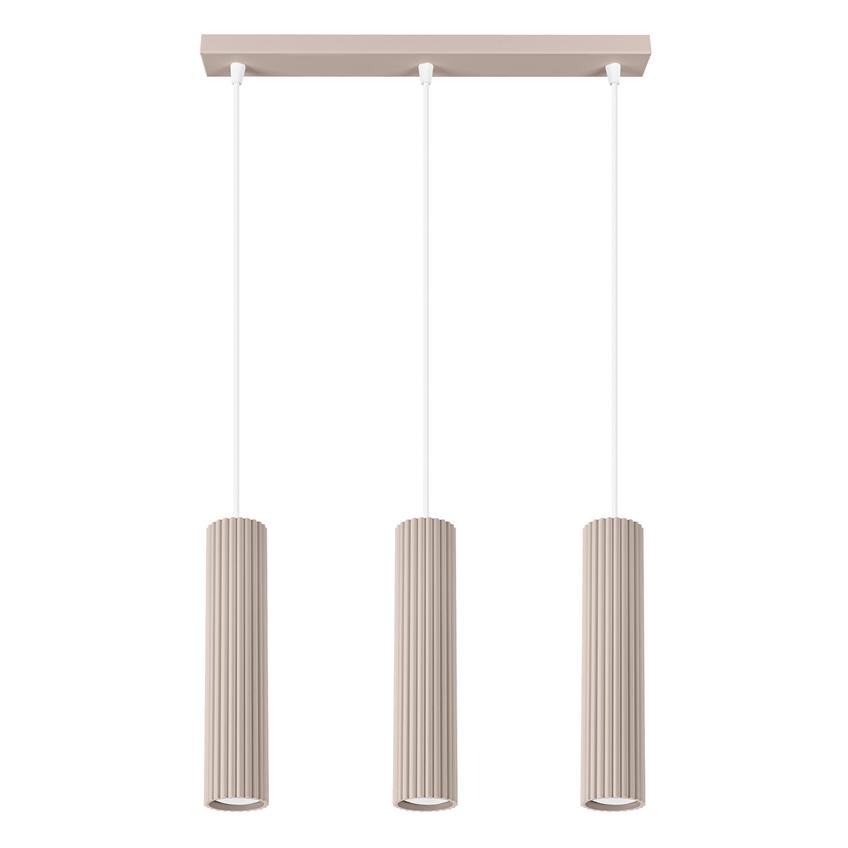 SOLLUX Lampa wisząca KARBON 3L taupe ; SL.1774