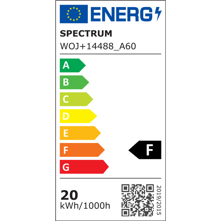 LED GLS E-27 230V 20W WW A60 SPECTRUM