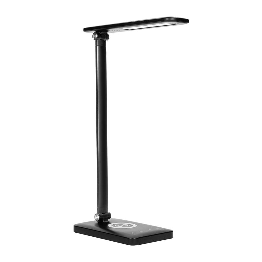 Lampka biurkowa z ładowarką indukcyjną i usb ISIYO LED 7W 390lm zmiana barwy DL-5/B ORNO