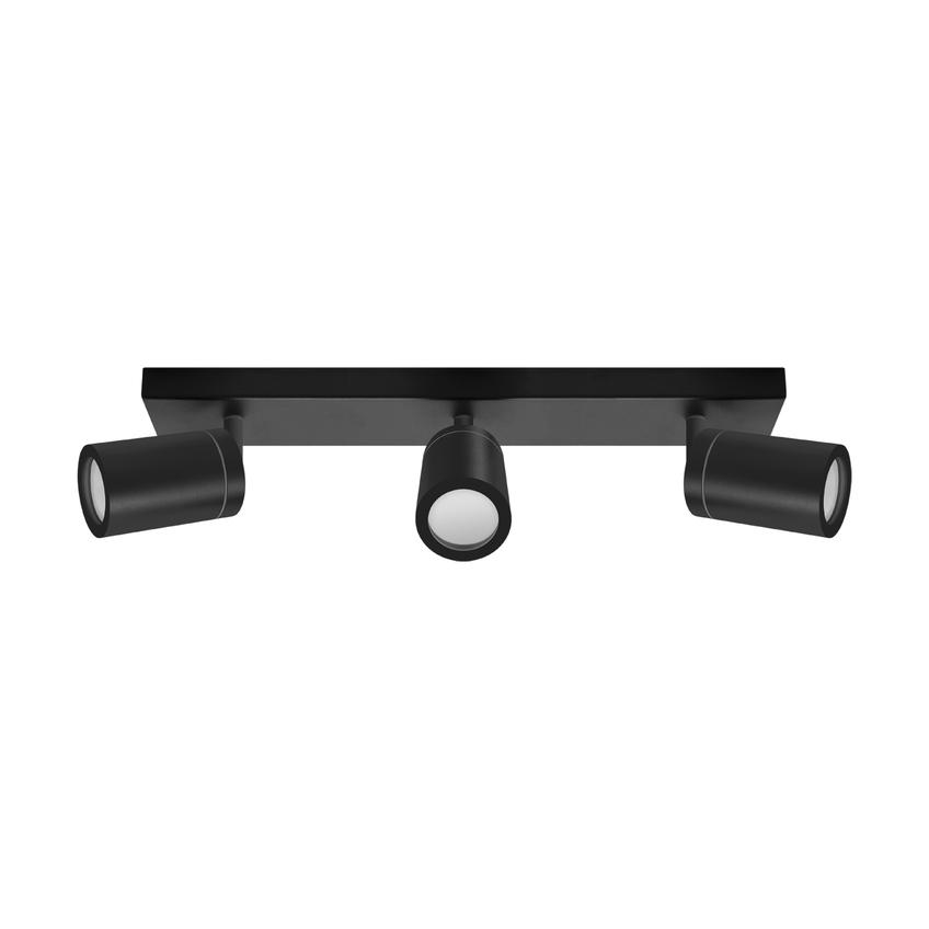 Oprawa ścienno-sufitowa TENOR GU10 3L czarna 04073 IDEUS