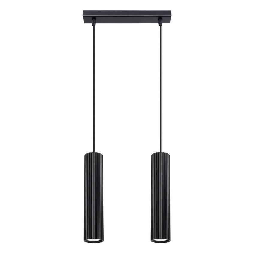 Sollux Lampa wisząca KARBON 2 czarny SL.1574