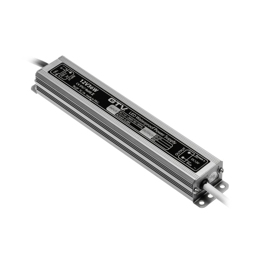 GTV TRANSFORMATOR LED WODOODPORNY, 36W, IP67, DC 12V LD-WZA36W-NW GTV Poland