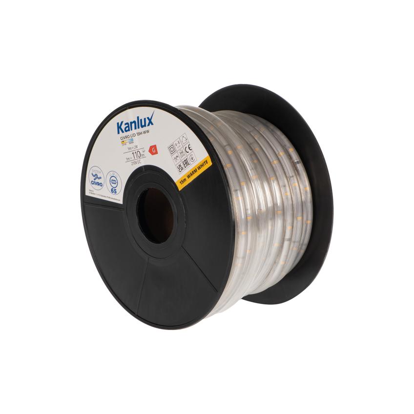 GIVRO LED 15M-WW Wąż LED rolka 15m 210 DC GIVRO LED 15M-WW barwa ciepłobiała 3000K 1m = 110Lm 38572 KANLUX