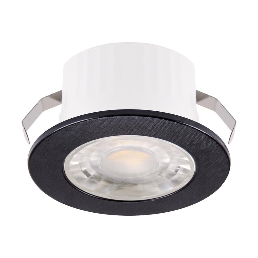Ideus łazienkowe oczko stropowe LED Fin C 3W 245lm 4000K czarne IP44 03873 IDEUS