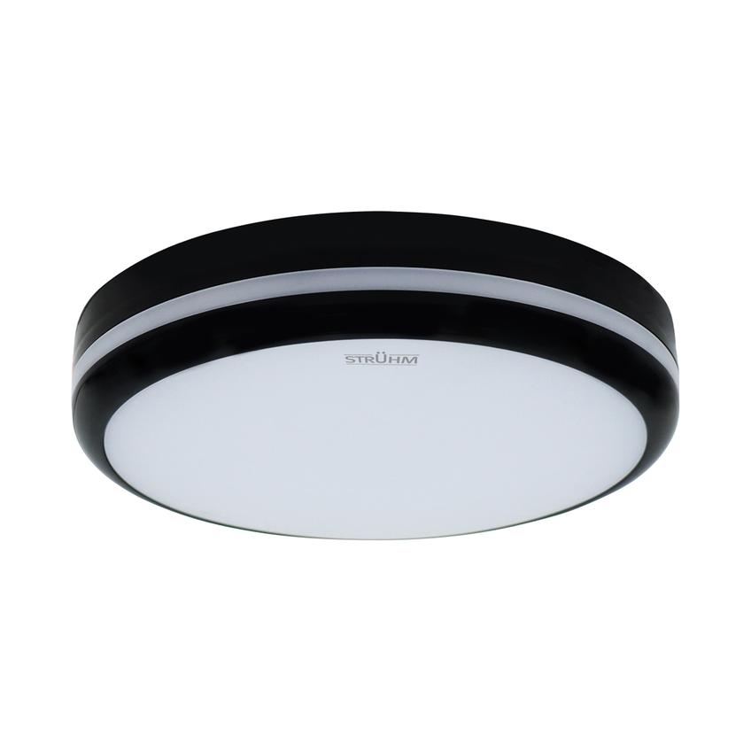 Plafon hermetyczny ASTRO LED 12/15/18W czarny ciepła/neutralna/zimna biel 04614 IDEUS