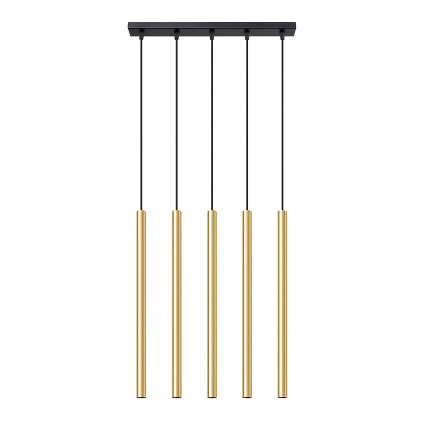 Sollux Lampa Wisząca PASTELO 5L złoty połysk SL.1198