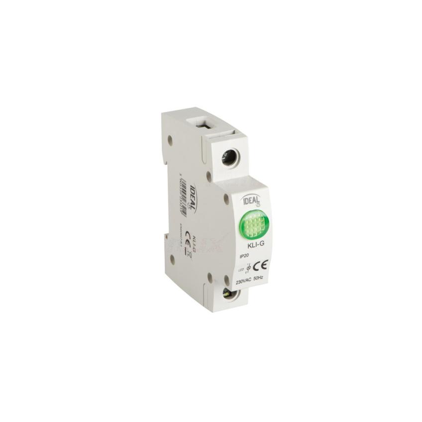 Wskaźnik napięcia Lampka modułowa LED 1-fazowa 1P zielona KLI-G IDEAL 23321 KANLUX