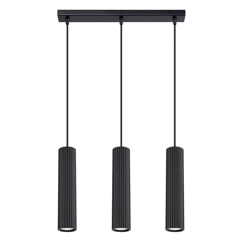 Sollux Lampa wisząca KARBON 3L czarny SL.1575