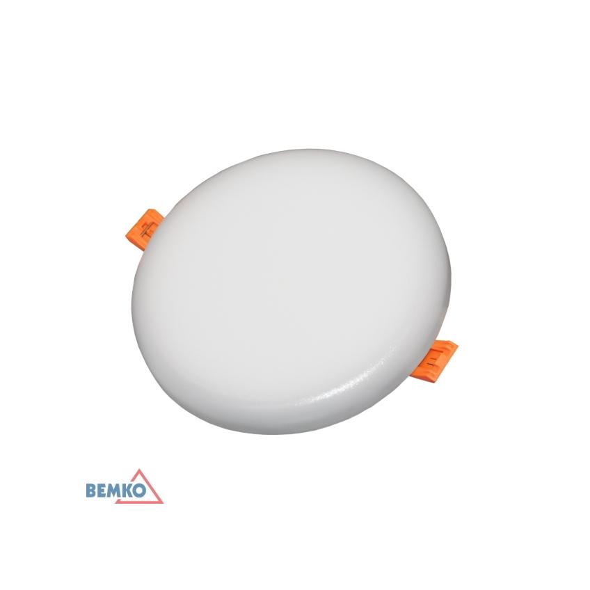 OPRAWA DOWNLIGHT LED WALED 18W 4000K 1550LM IP66/IP20 PF>0.9 185x20MM OKRĄGŁA BIAŁA C70-DLW-R185-180-4K-WH BEMKO