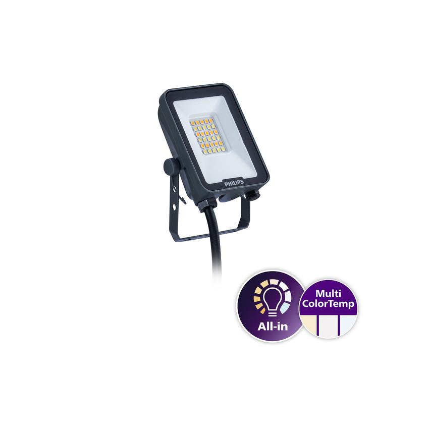 Naświetlacz LED Ledinaire BVP167 10W 1100/1200lm IP65 3000/4000/6500 K zmienna barwa światła 5 lat g 9,11402E+11 PHILIPS