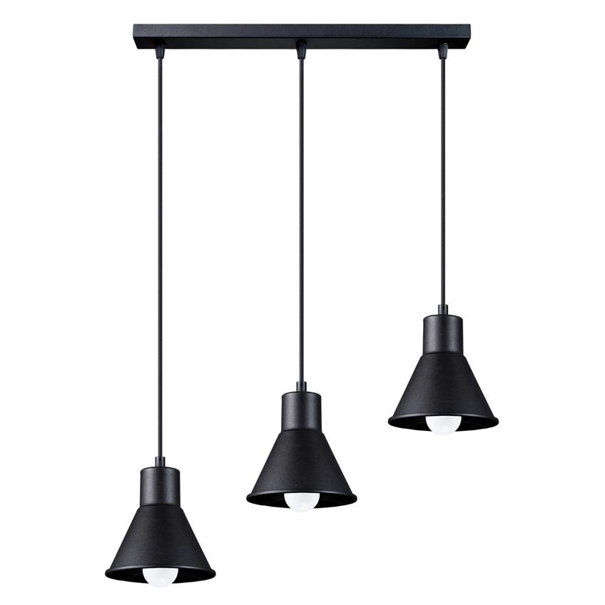 Sollux Lampa wisząca TALEJA 3 czarna [E27] SL.0986