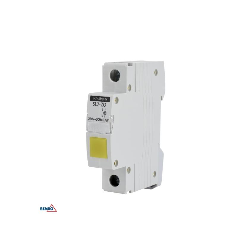 LAMPKA SYGNALIZACYJNA LED SL7 ŻÓŁTA SCHELINGER S-A15-SL7-ZO BEMKO
